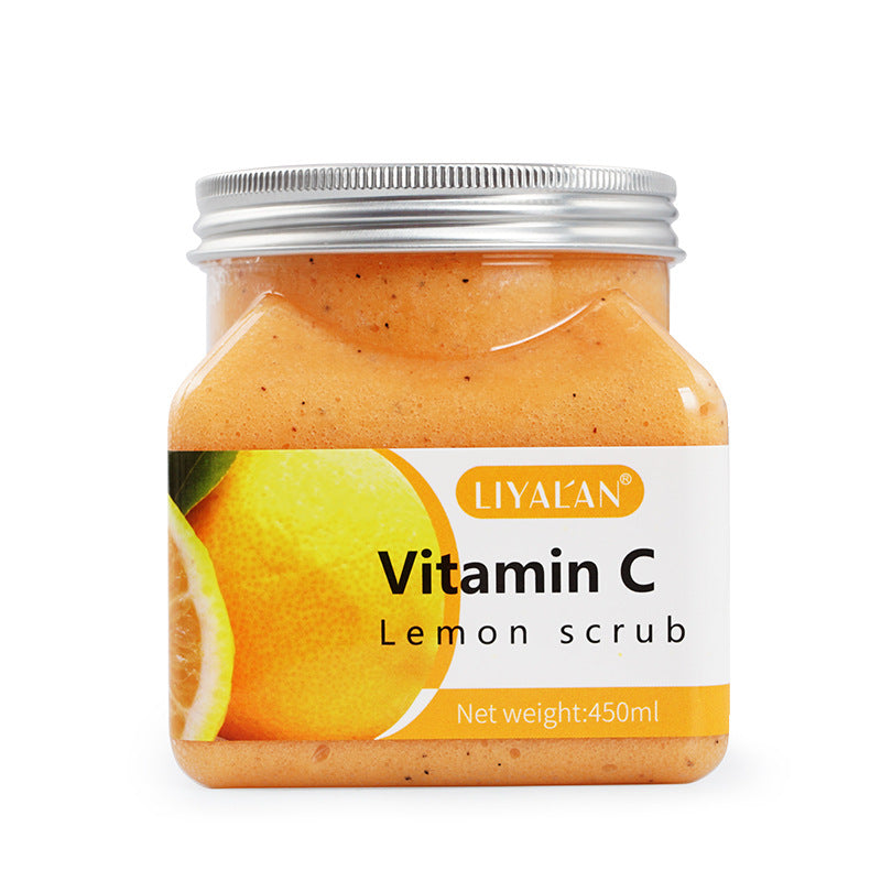 OEM Wholesale Vitamin C Lemon Bath Salt Scrub, Deep Cleansing, Exfoliation, Fruit Body Scrub 113