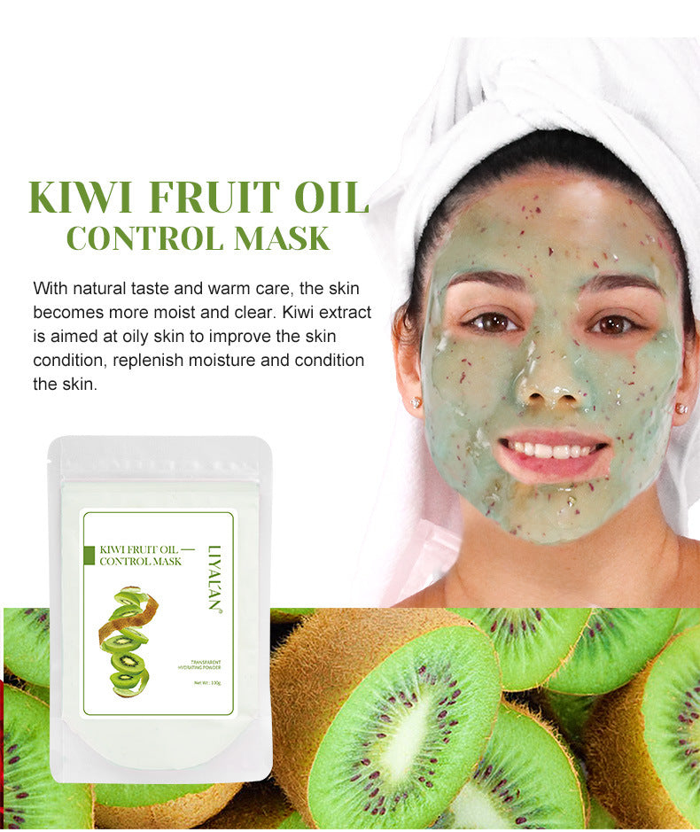 OEM Custom Kiwi Fruit Oil Control Mask Powder, Hydrating Soft Mask Powder, Spa Beauty DIY Jelly Mask 134