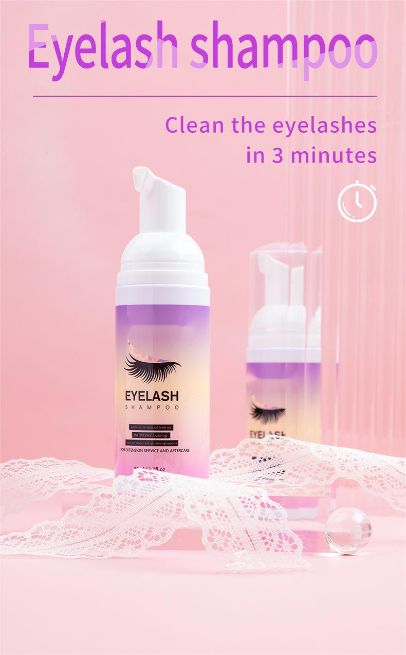 Wholesale Moisturizing Eyelash Shampoo, Makeup Removing Eyelash Cleansing Mousse 414