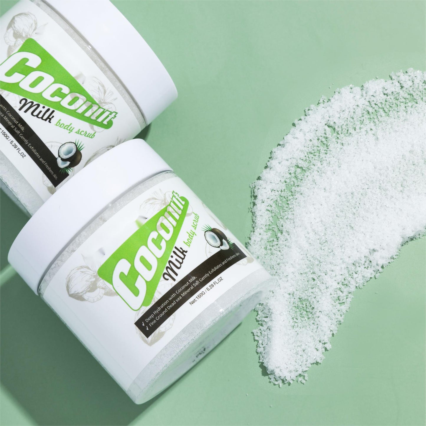 Private Label Coconut Milk Body Scrub, Exfoliates, Removes Dead Skin and Soothe Skin Scrubber Manufacturer 418