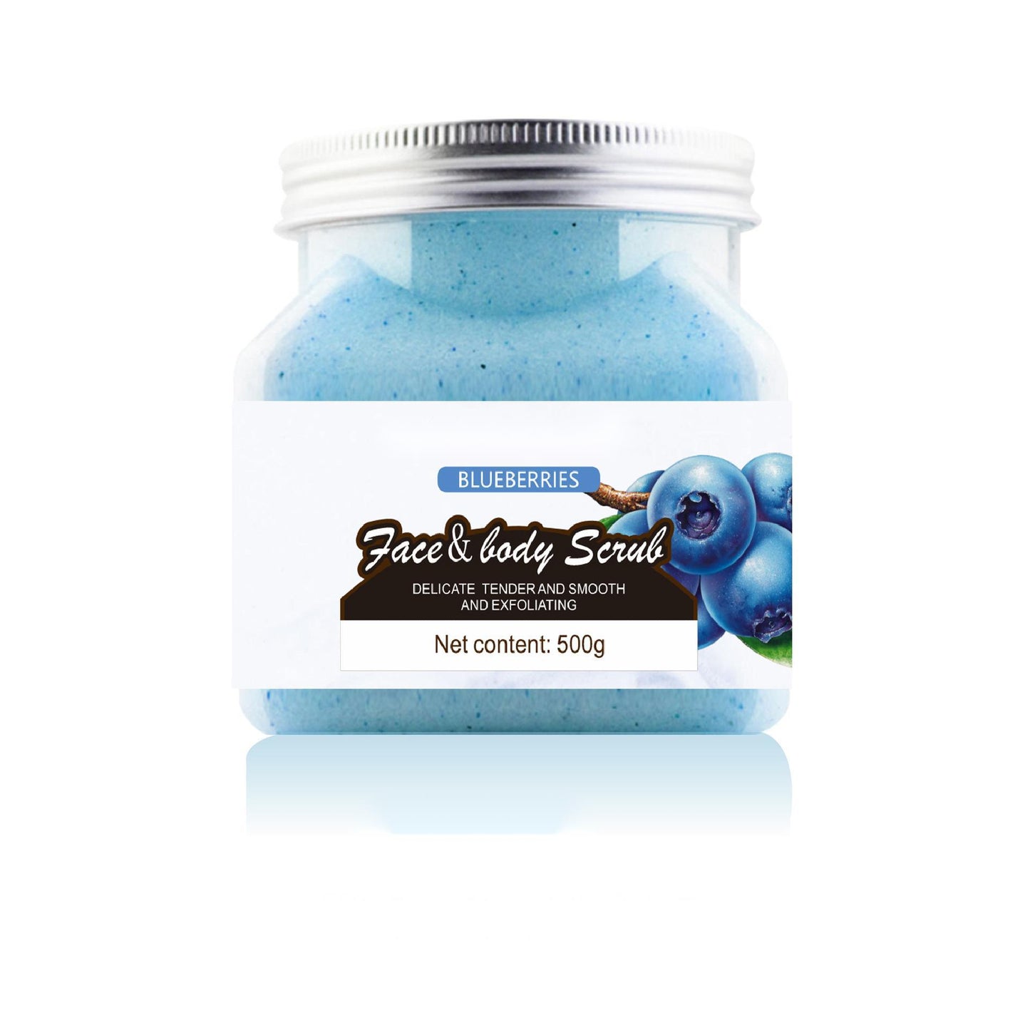 Private Label Blueberries Cleansing Scrub Salt, Sea Salt for Skin Cleansing, Exfoliation, Oil Control, Body Bath Salt Scrub 159