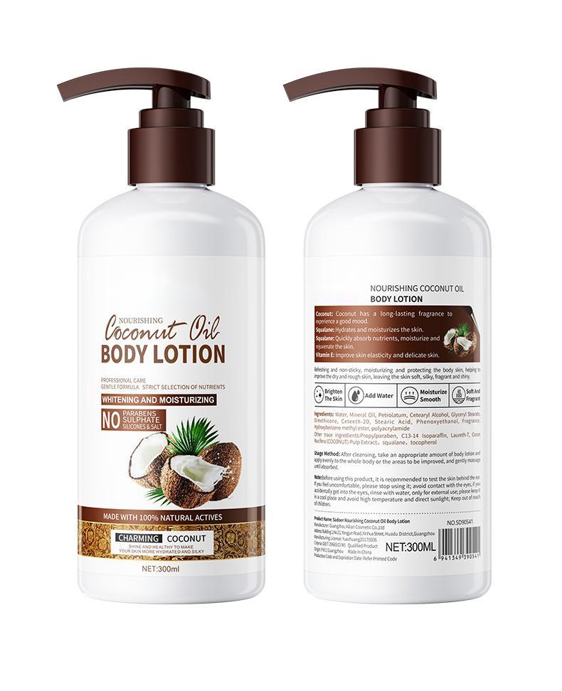 Wholesale Coconut Moisturizing Body Milk,  Moisturizing Skin Lotion OEM Customization 468