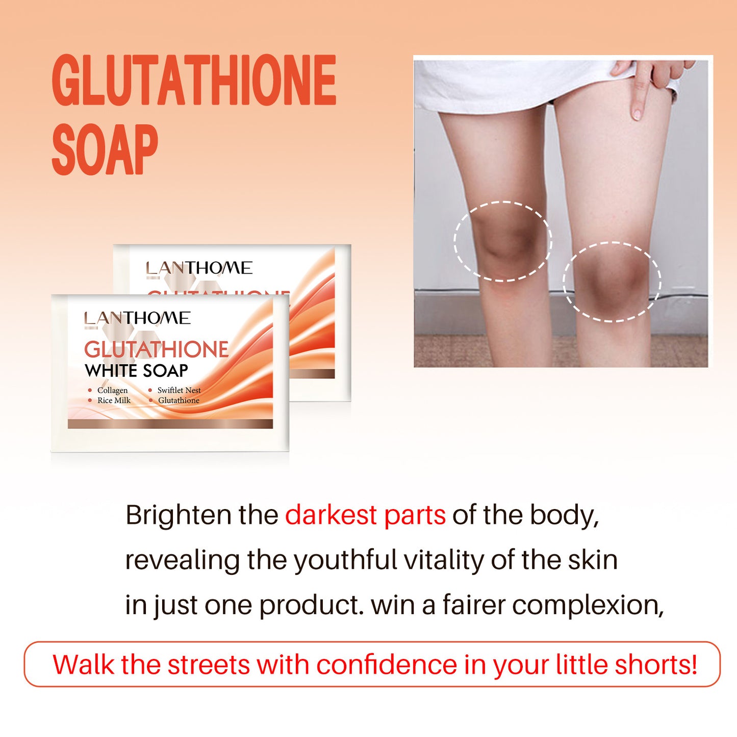 Wholesale Glutathione Collagen Soap, Handmade Essential Oil Soap, Cleansing Soap 385