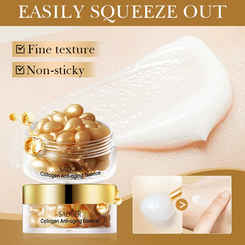 10 Pieces of Collagen anti-wrinkle essence moisturizing hydrating capsule cream