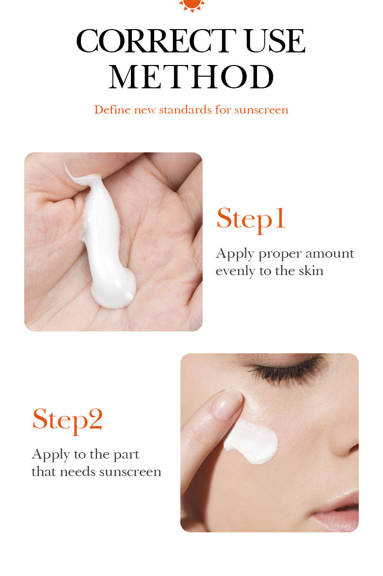 Wholesale Vitamin C Sunscreen and Whitening Cream, Isolation Sunscreen, Anti Sweat Supplier 477