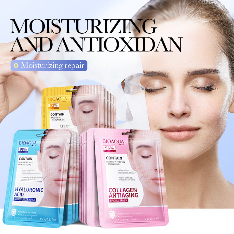 Wholesale Hyaluronic Acid Moisturizing Facial Mask, OEM Private Label Skin Care Mask Factory 508