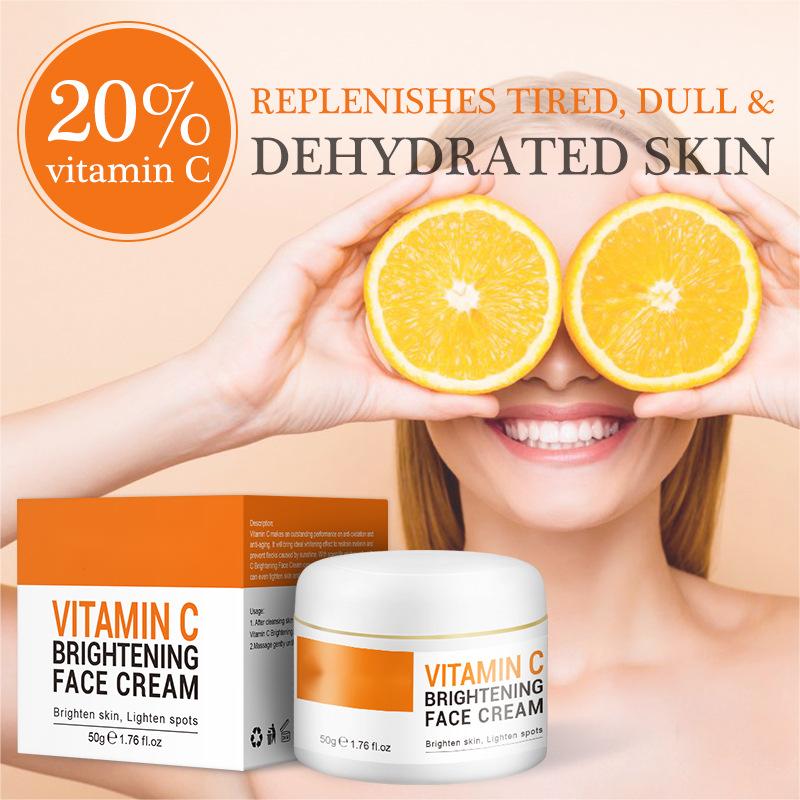 OEM & ODM Wholesale Vitamin C Face Cream, Facial Hydration, Moisturizing, Brightening Skin Tone, VC Face Cream 265