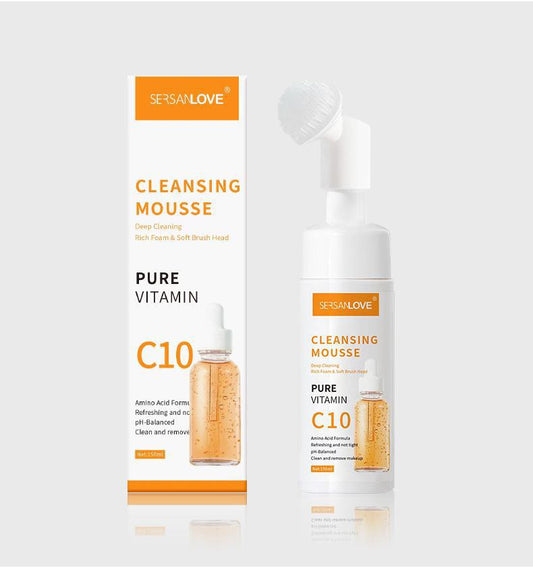 OEM Pure Vitamin C10 Serum Cleansing Mousse, Wholesale Facial Cleanser Supplier 332