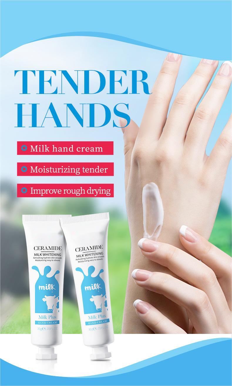 Wholesale Milk Whitening Hand Cream, Customized Moisturizing, Hydrating, Anti Cracking Hand Cream 451
