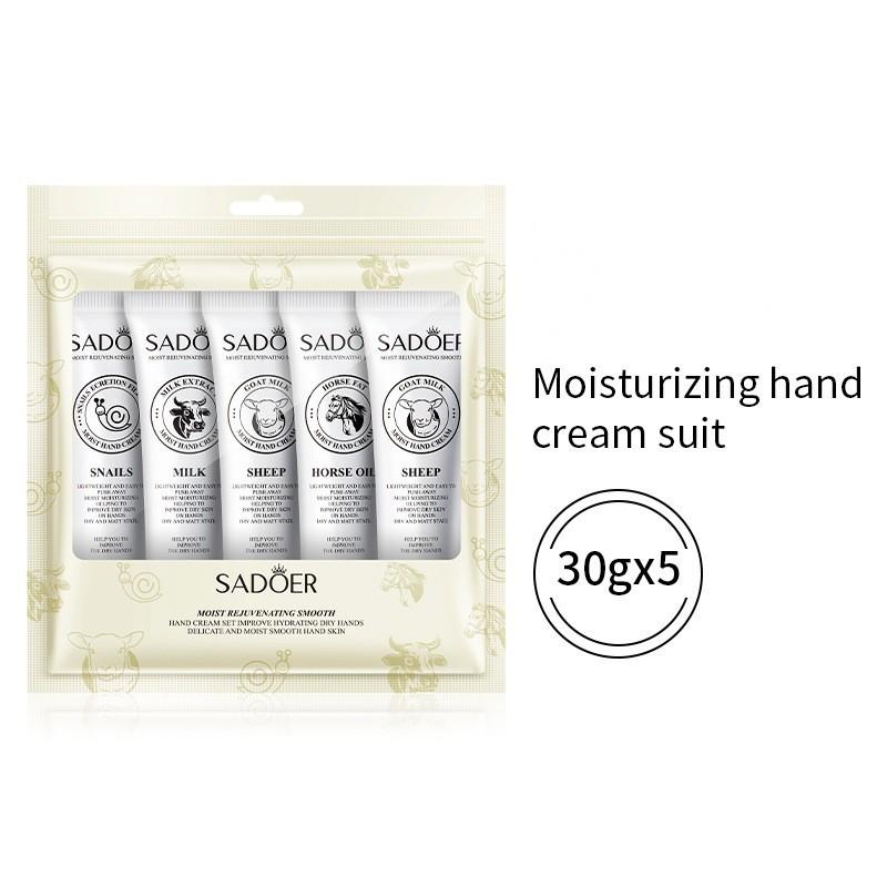 Wholesale Animal Hand Cream Set, Goat Milk, Snail, Horse Oil and Milk Hand Cream Gift Box Manufacturer 446