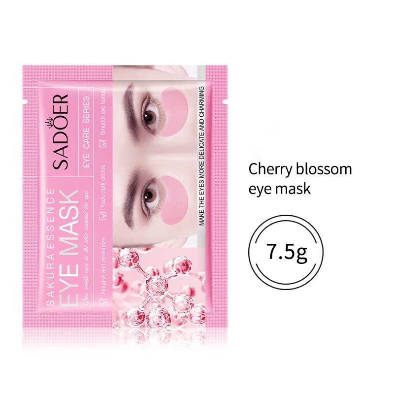 Wholesale Cherry Blossom Sakura Essence Brighten and Moisturize Eye Mask, Fade Dark Circle Eye Masks 556