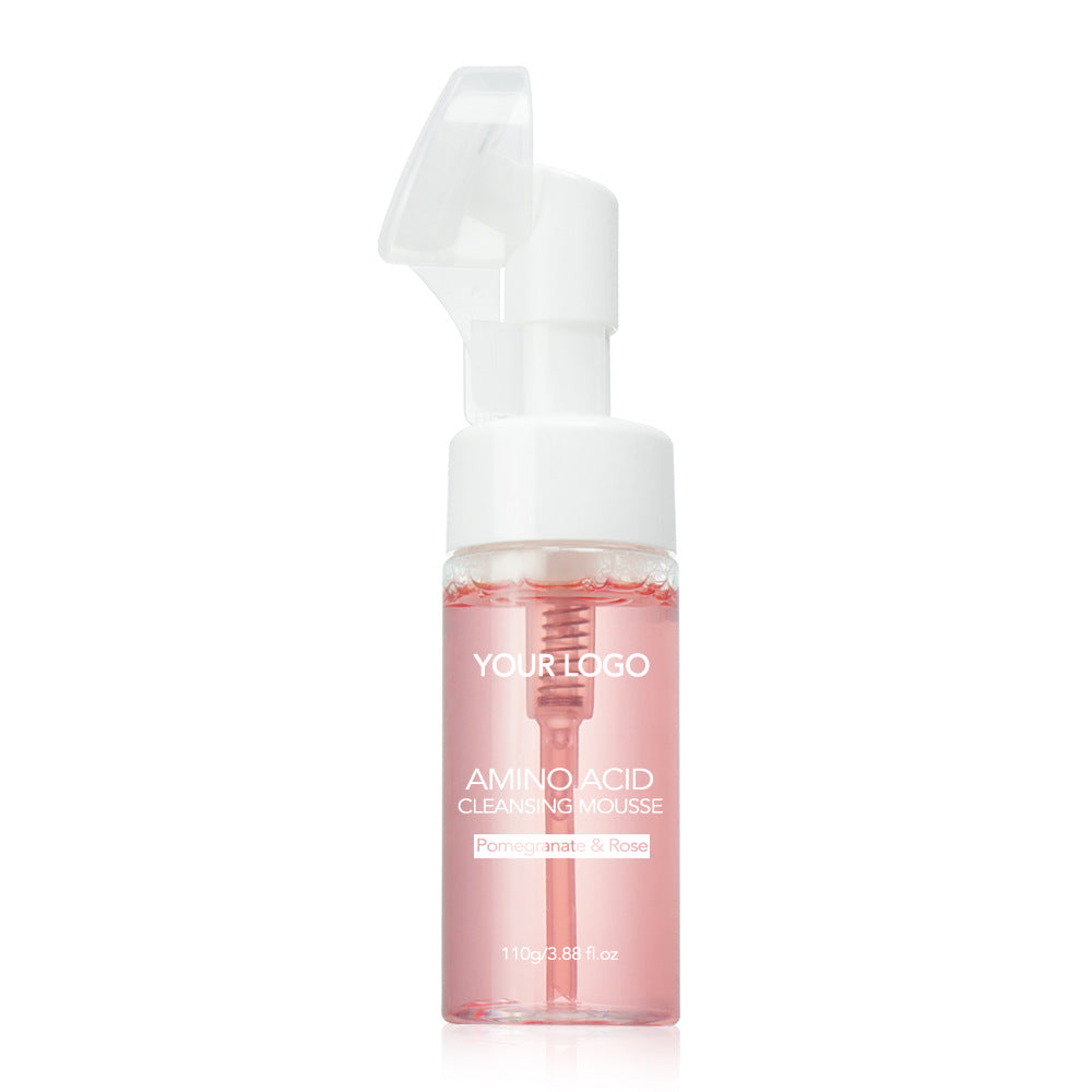 OEM Pomegranate & Rose Amino Acid Cleansing Mousse, Foaming Cleanser, Gentle Cleansing, Oil Control, Brush Cleanser 178