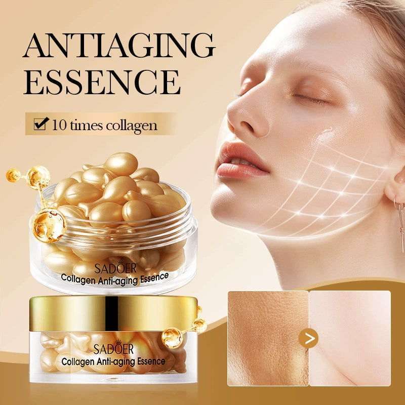 10 Pieces of Collagen anti-wrinkle essence moisturizing hydrating capsule cream