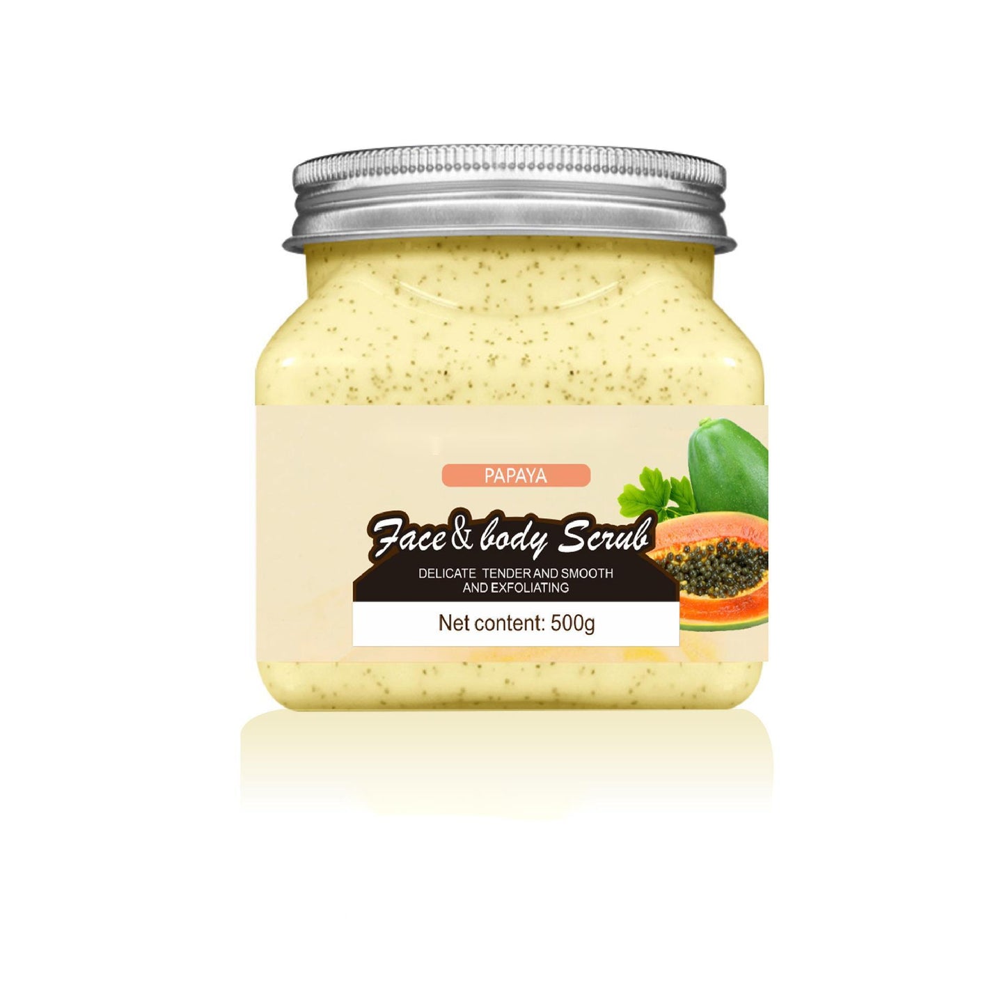 Wholesale Papaya Body Scrub, Sea Salt for Skin Whitening, Exfoliation, Oil Control, Body Bath Scrub 170