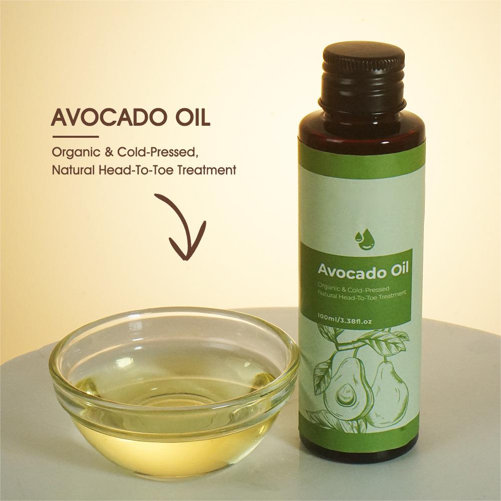 OEM Private Label Customized 100ML Pure Avocado Oil, Improve Roughness and Dryness, Natural Organic Basic Oil 216