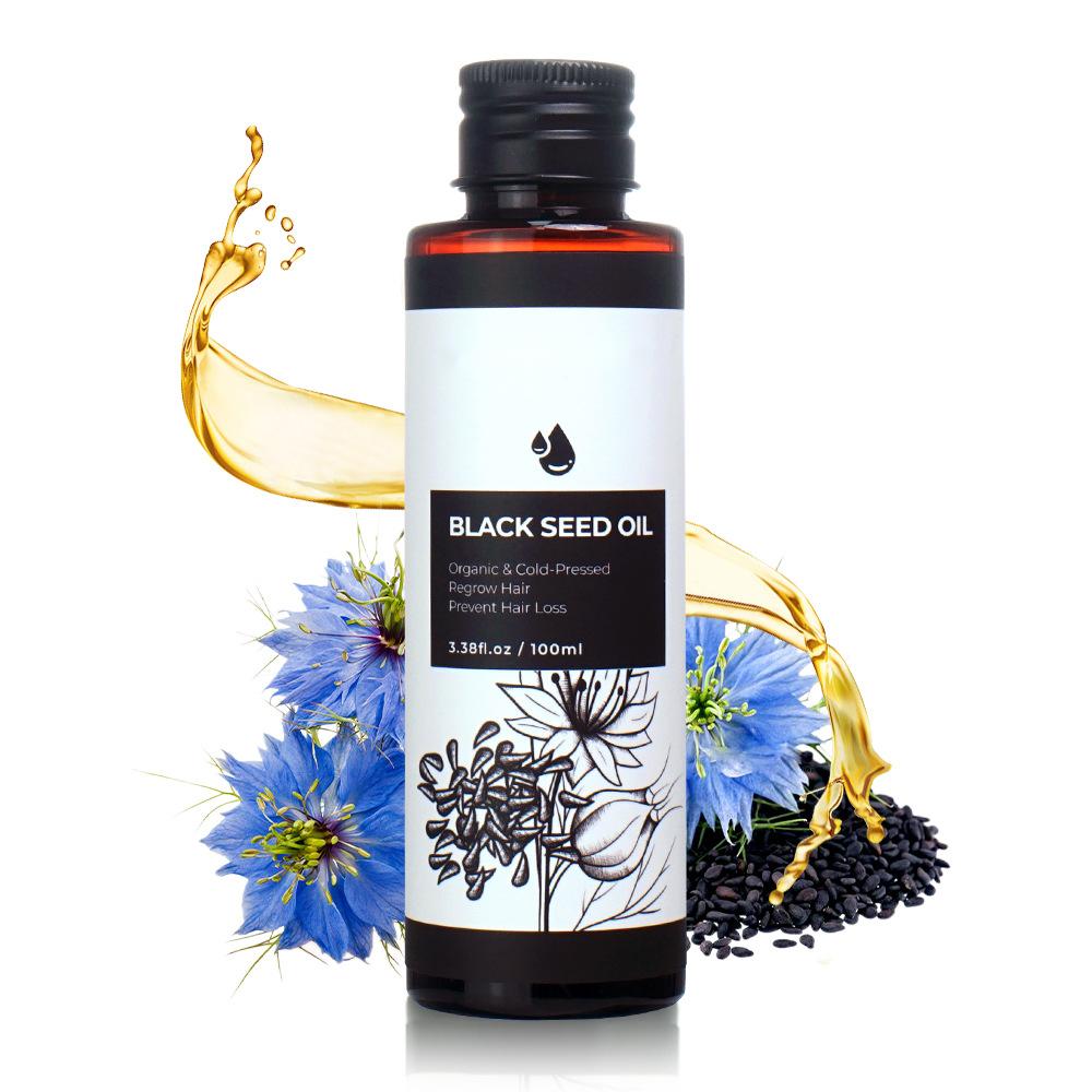 OEM Private 100ML Black Seed Oil, Nourishing Hair and Body Massage Oil, Regrow Hair, Prevent Hair Loss Organic Basic Oil 211