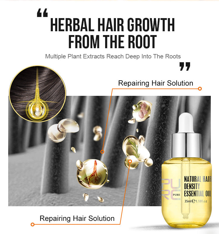 OEM Wholesale Ginger Hair Nutrient Solution, Turmeric Plant Hair Nourishing and Thickening Hair Care Essential Oil 268