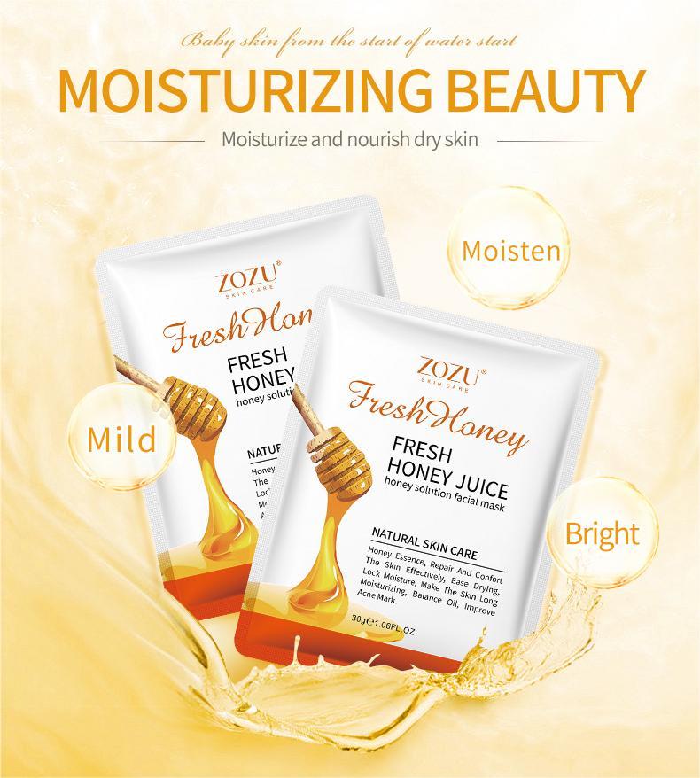 Wholesale Fresh Honey Juice Facial Mask, Natural Skin Care Mask Manufacturer 497