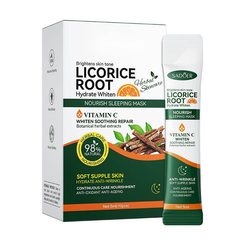 Wholesale Vitamin C Brightens Skin Tone, Licorice Root Hydrate Whiten, Nourish Sleeping Mask 510