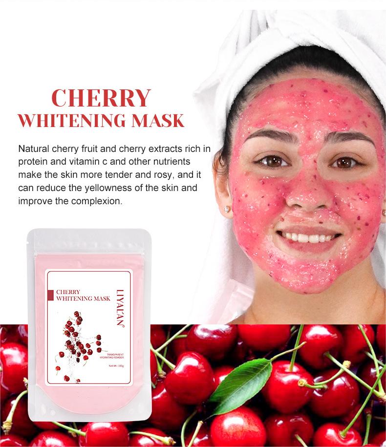 Customized Cherry Whitening Skin Mask Powder, Hydrating Soft Mask Powder, Spa Beauty DIY Jelly Mask 132
