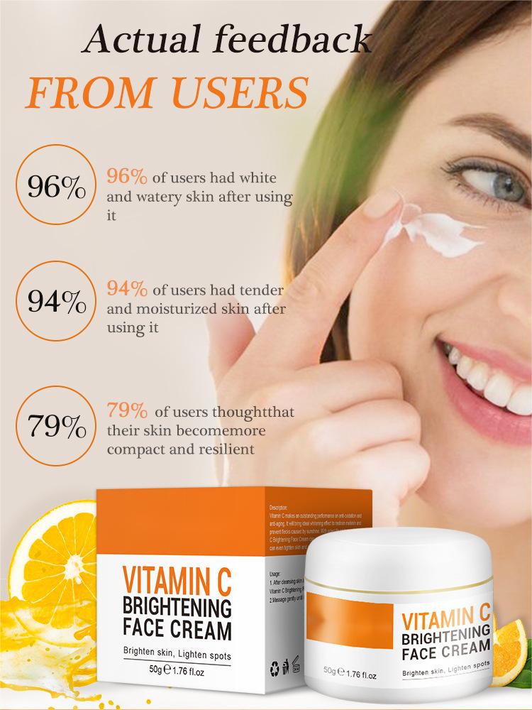 OEM & ODM Wholesale Vitamin C Face Cream, Facial Hydration, Moisturizing, Brightening Skin Tone, VC Face Cream 265