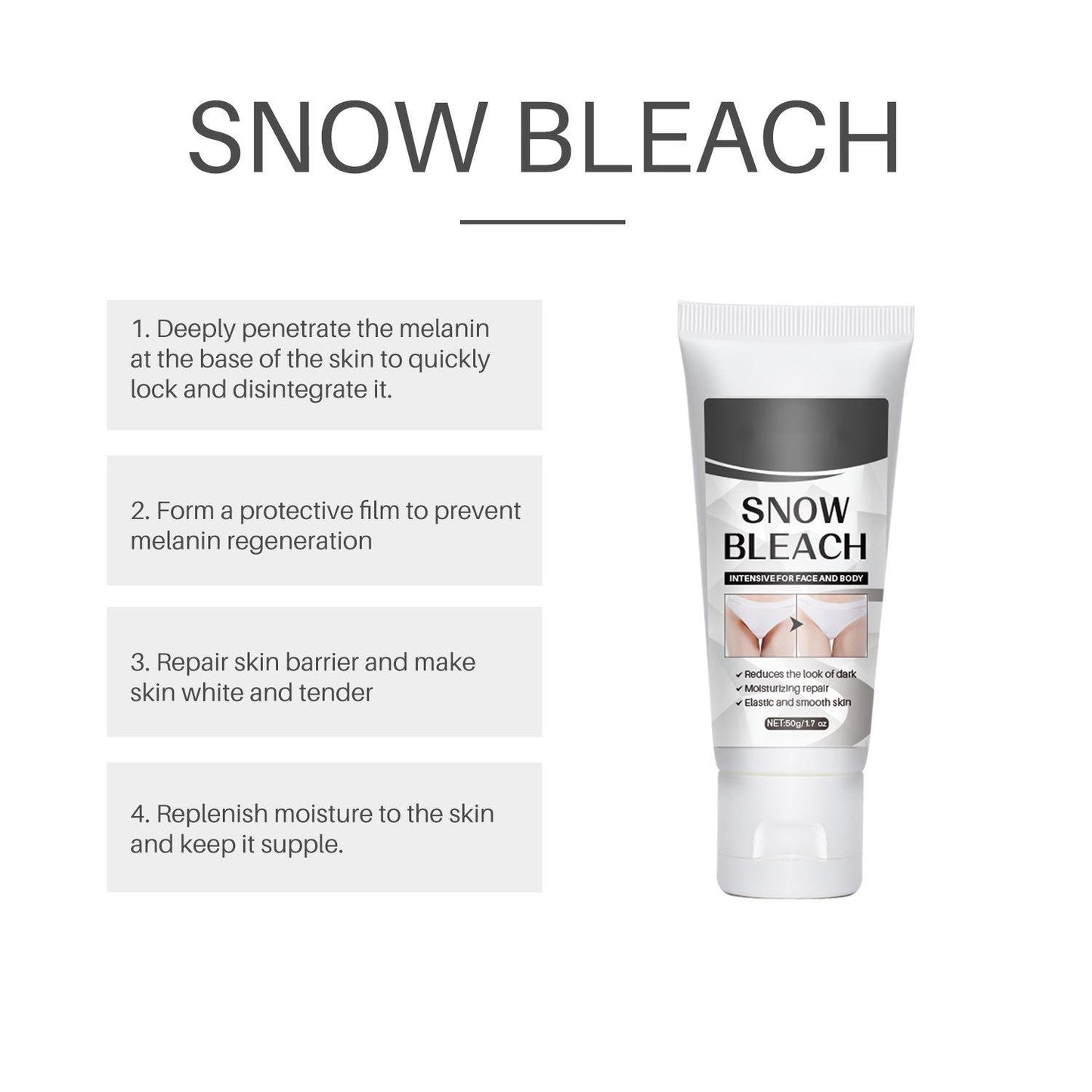OEM Customized Body Whitening Cream, Private Parts, Armpits and Joint Snow Bleach Cream 405