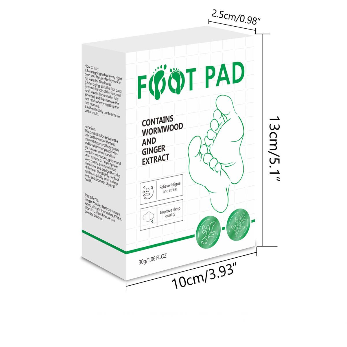 OEM Mugwort Foot Patch, Dehumidification, Ginger Heating Foot Pad Foot Care Customization 102