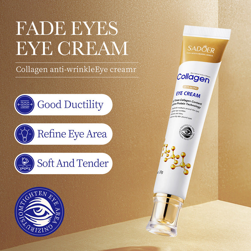 Wholesale Collagen Anti-Wrinkle Eye Cream, Reduce Fine Lines, Firming Eye Skin, Remove Puffiness and Dark Circles 518