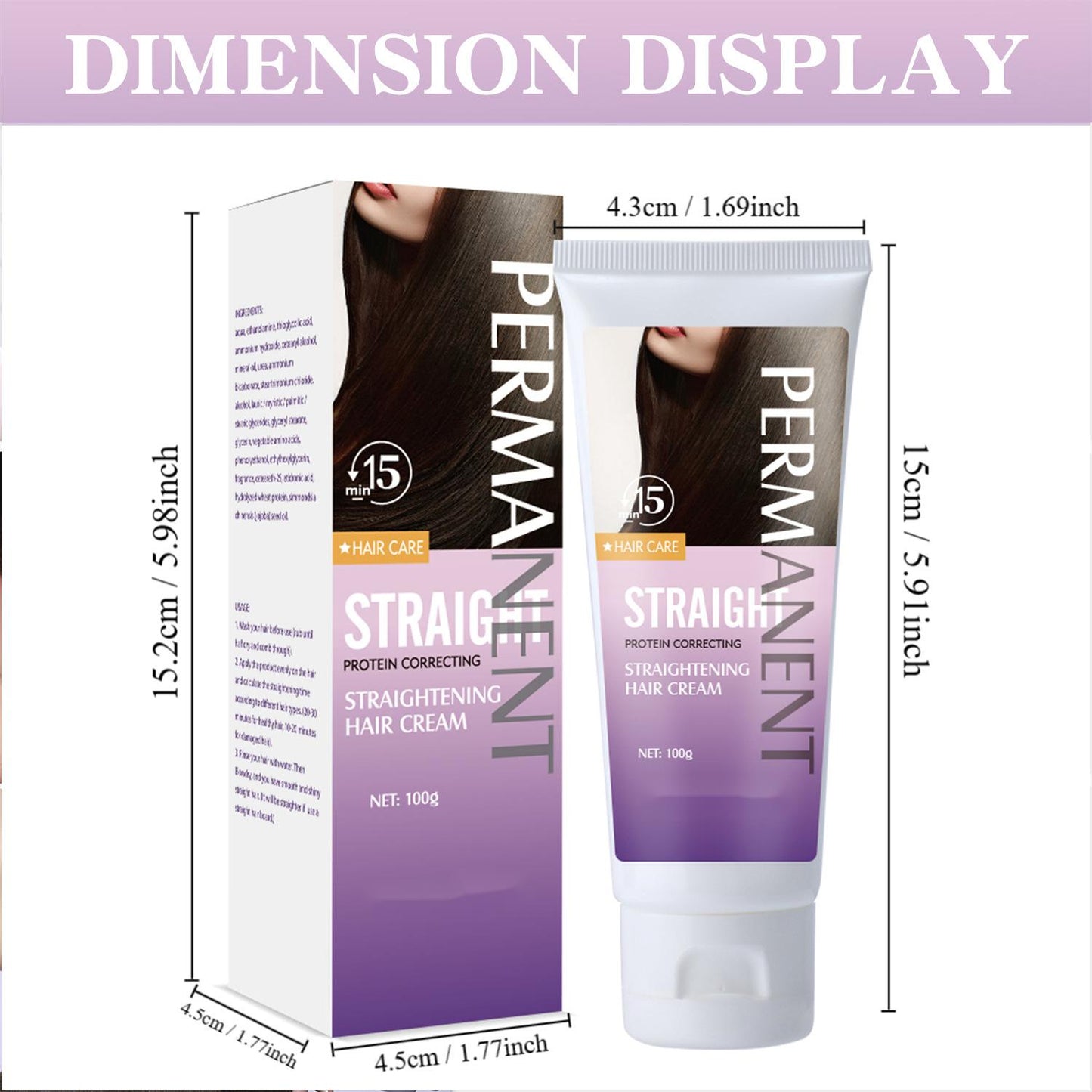 Private Label Straight Hair Cream, Protein Correction and Repair, OEM Hair Straightening Cream 424