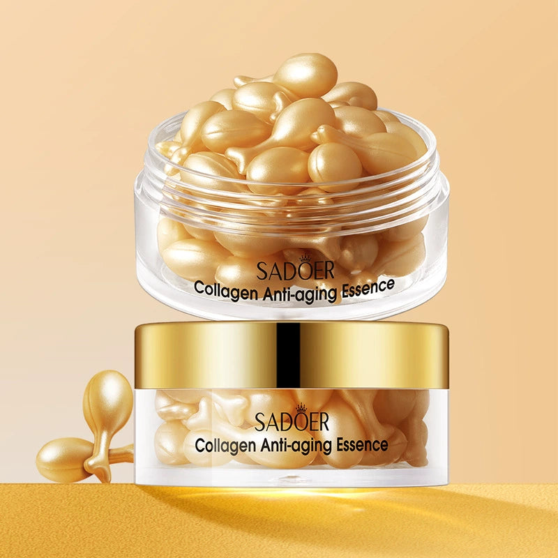 10 Pieces of Collagen anti-wrinkle essence moisturizing hydrating capsule cream