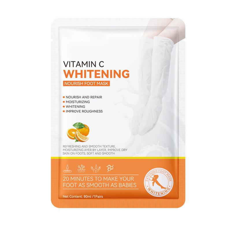 Wholesale Vitamin C Whitening and nourishing foot mask, moisturizing, lightening foot lines, and exfoliating 466