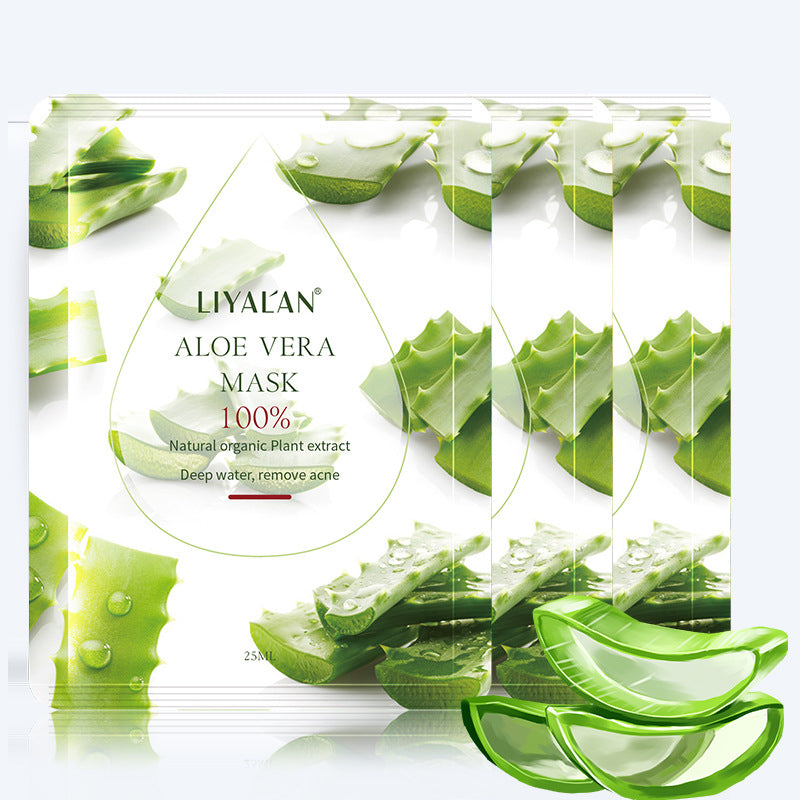 OEM Natural Organic Aloe Vera Moisturizing Mask, Hyaluronic Acid Cold Compress, Hydrating, Acne Treatment Sheet Mask 142