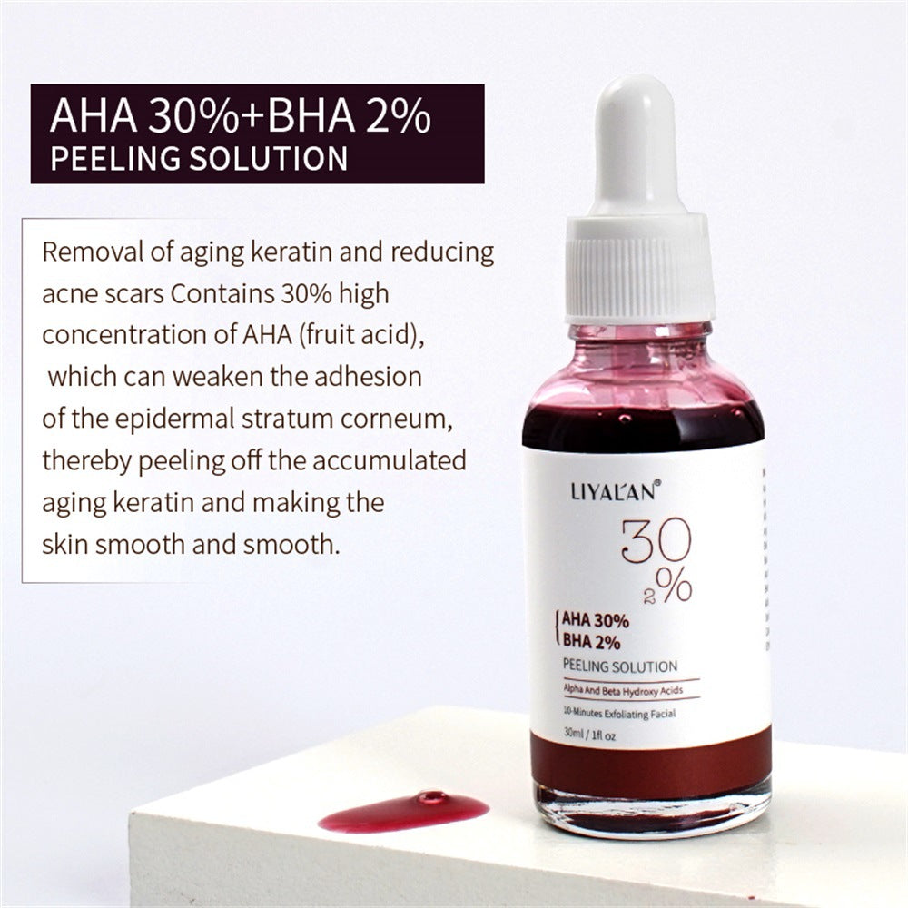 OEM Customized AHA/ BHA Essence, Cleans Pores, Softens Cuticles, Repairs Facial Acne Skin, Fruit acid Serum 150