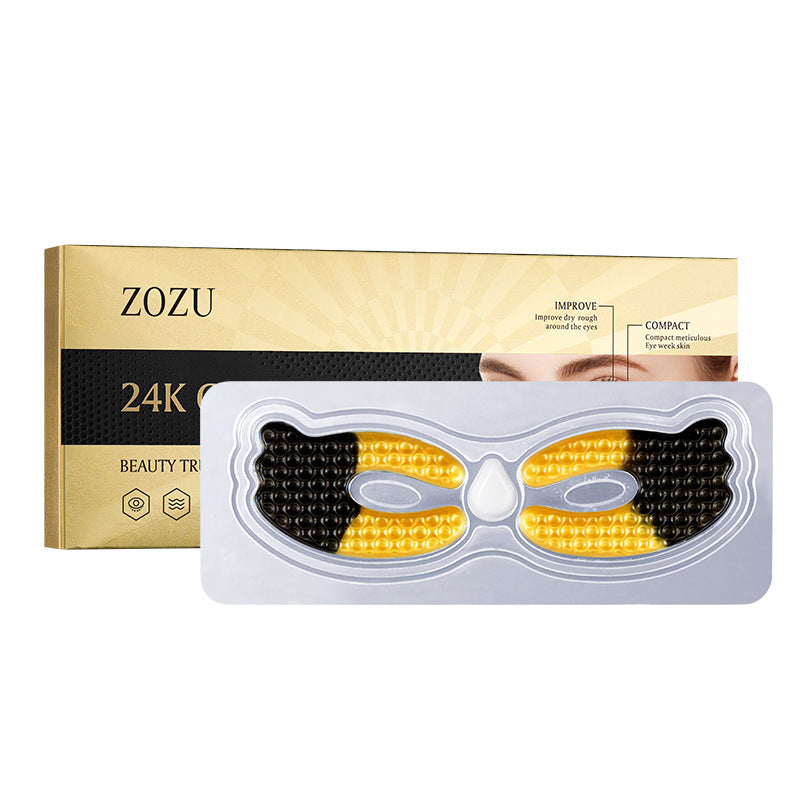 Wholesale 24K Gold and Black Truffle Elastic Multi-Effect Eye Mask Patch, Hydrate and Moisturize Eye Masks Supplier 525