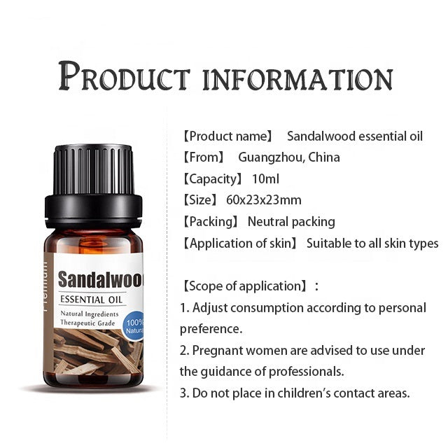 Sandalwood Aromatherapy Essential Oil, Personal Label Essential Oils Manufacturer 050