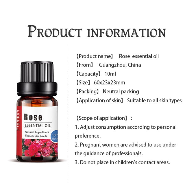 Natural Rose Aromatherapy Essential Oil, OEM Personal Private Label Essential Oils 053